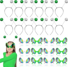 48 Pcs Alien Glasses and Headband Set