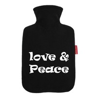 WäRmflasche Love & Peace 70S Geschenkidee Love & Peace 70S Geschenk PräSent Mit