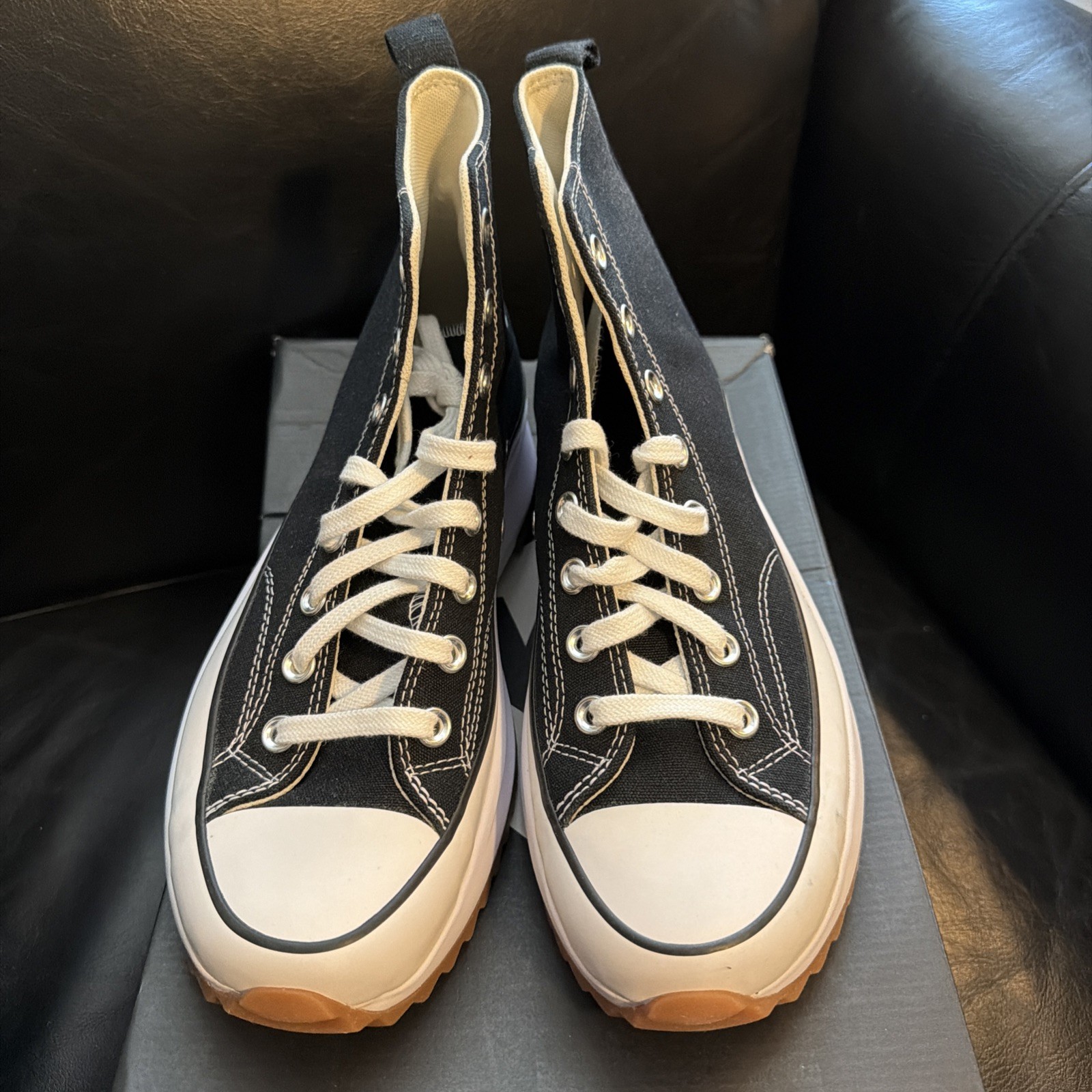 Converse Run Star Hike Hi Men Shoes Sneakers High Tops Black Size 9M 10.5W NIB thumbnail 4