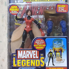 Marvel Legends Wasp Action Figure w Comic Book MODOK Build-A-Figure Part