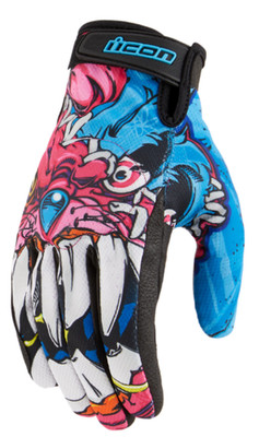 ICON HOOLIGAN MOTORCYCLE GLOVES TEXTILE MESH BEAST BUNNY MEN'S 3XL SALE!