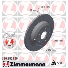 Zimmermann Bremsscheiben + Beläge hinten 320.3821.20 58411J5000 | 666194