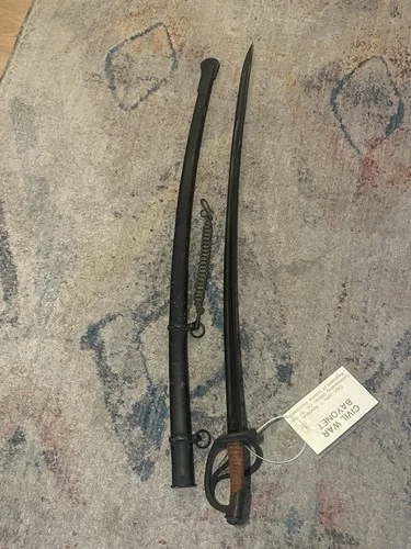 Civil War 1840  R & C Sword,  Sabre IN, Vol Reg 79 D , John T Newland, Cpt