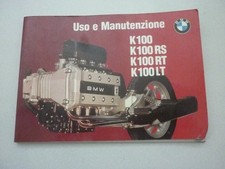 LIBRETTO USO E MANUTENZIONE BMW K100-K100RS-K100RT-K100LT