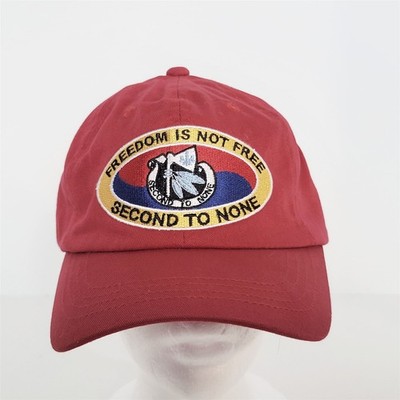 KATUSA Week 2003 Freedom Is Not Free Second To None Red Cap Hat US/Korea