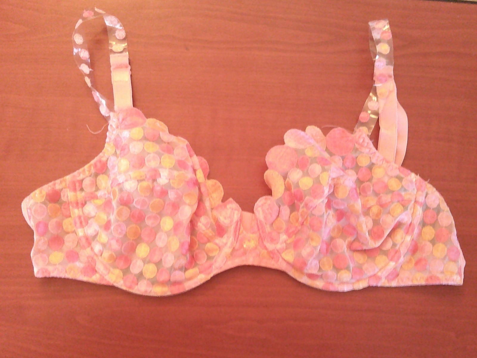 inusual bonito sujetador rosa con aros Reino Unido 36B EE. UU. 36A euro 80B