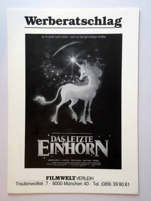 Das letzte Einhorn - Alan Arkin, Christopher Lee, Tammy Grimes - Werberatschlag