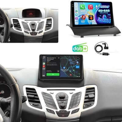 DAB+ Carplay Android 15 GPS Navi Autoradio GPS Navi Für Ford Fiesta VI 2009-2014