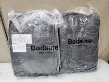 NEW Bedsure Pintuck Bed in a Bag 7 Piece. Cal King Comforter Set