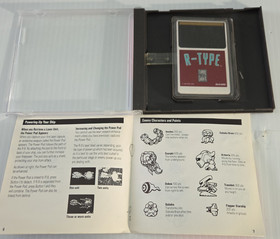 TurboGrafx 16 R-TYPE Case, Manual, HuCard 