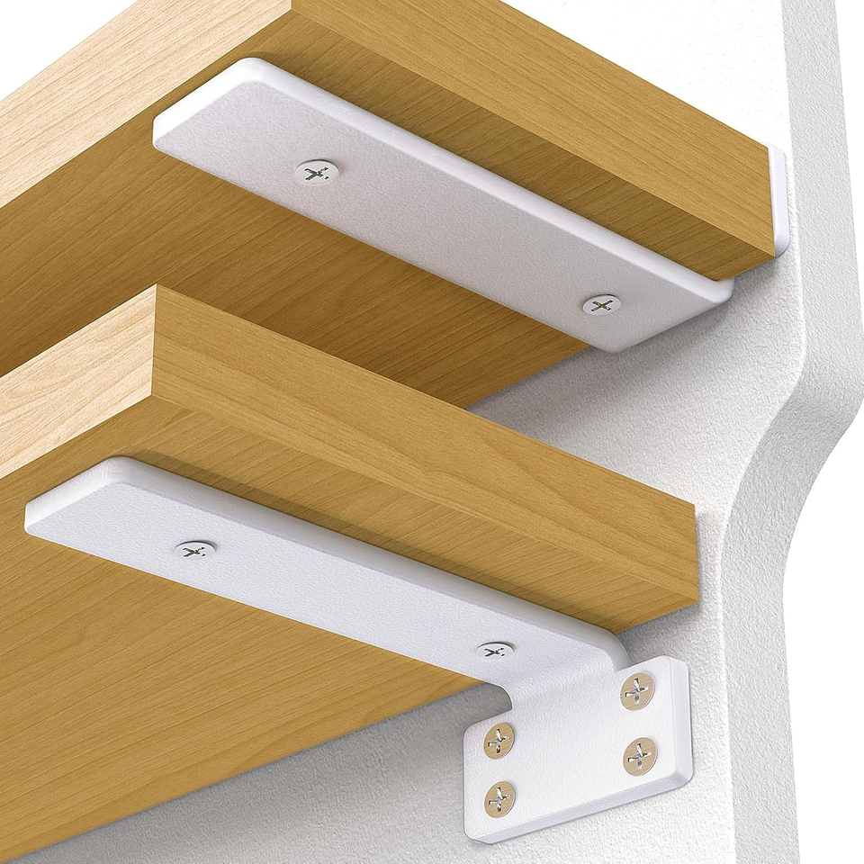 Shelf Bracket, Floating Shelf Bracket 12 Inch , 6 Pack Heavy Duty Shelf