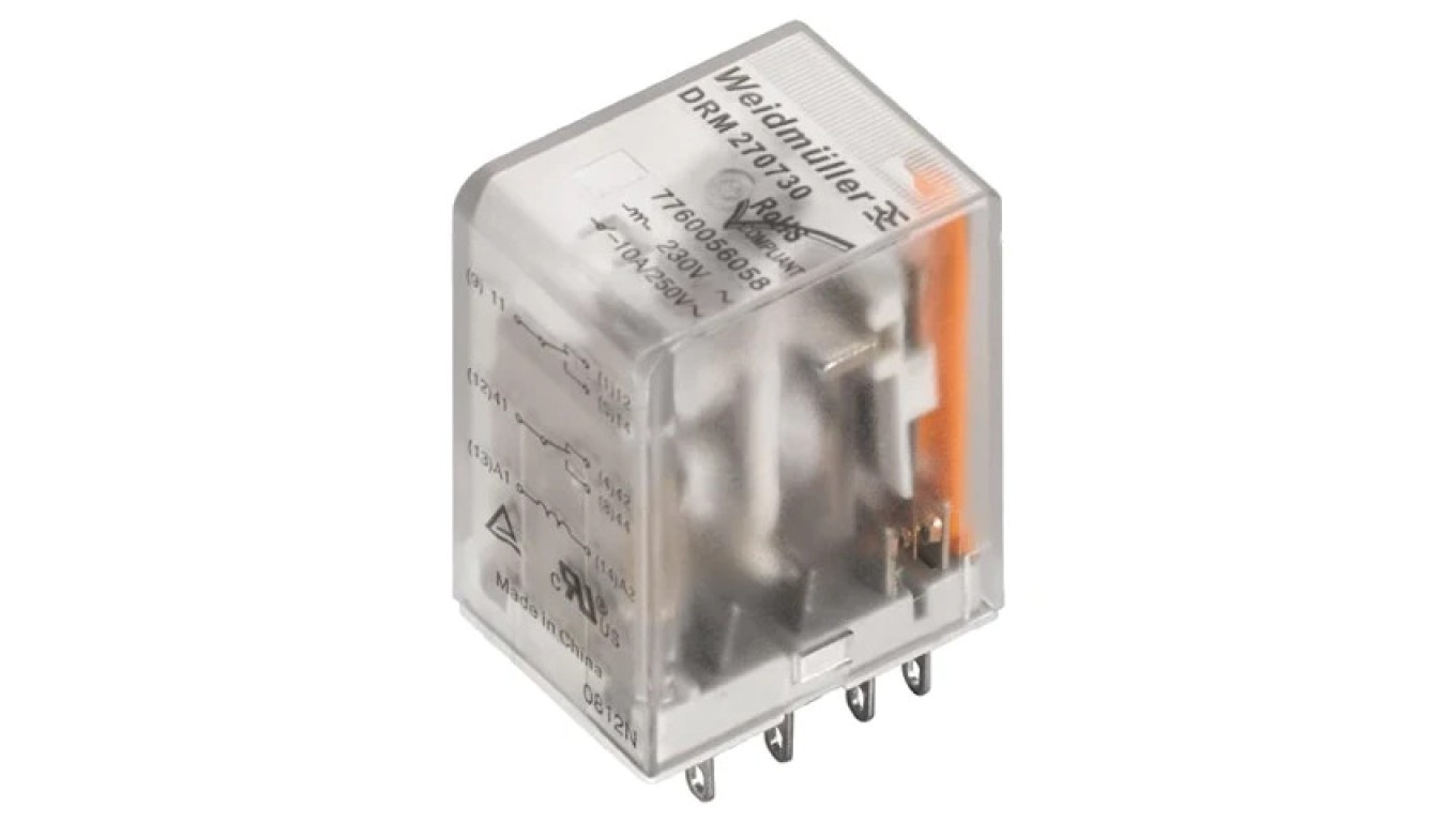 DPDT Electromagnetic Relay Coils: 230VAC 7760056076