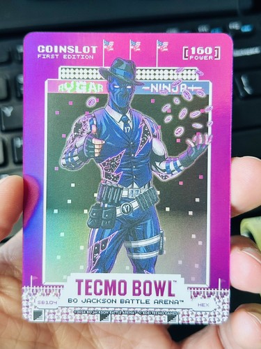 2026 Bo Jackson Battle Arena Tecmo Bowl Daniel Jones Coinslot Scoreboard Hex SSP