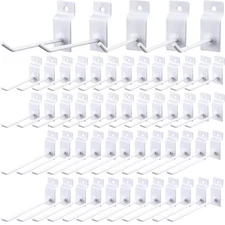 50 Packs Slatwall Hooks 4 Inch 6 Inch Panel Display Hooks Metal Slat Wall Hangin
