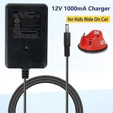 12 Volt Charger for Kids Ride On Bumper Car, 12V Charger for Ride On Toy Adapter