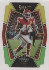 2021 Panini Select Premier Level Green & Yellow Prizm Die-Cut Derrick Gore 7l6
