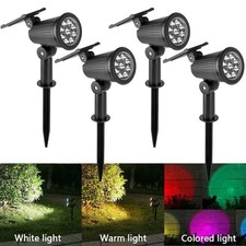 Solar LED Spot Außenbereich 9 LEDs Mehrfarbi...
