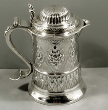 English Sterling Silver Tankard 1750 HENRY BRIND