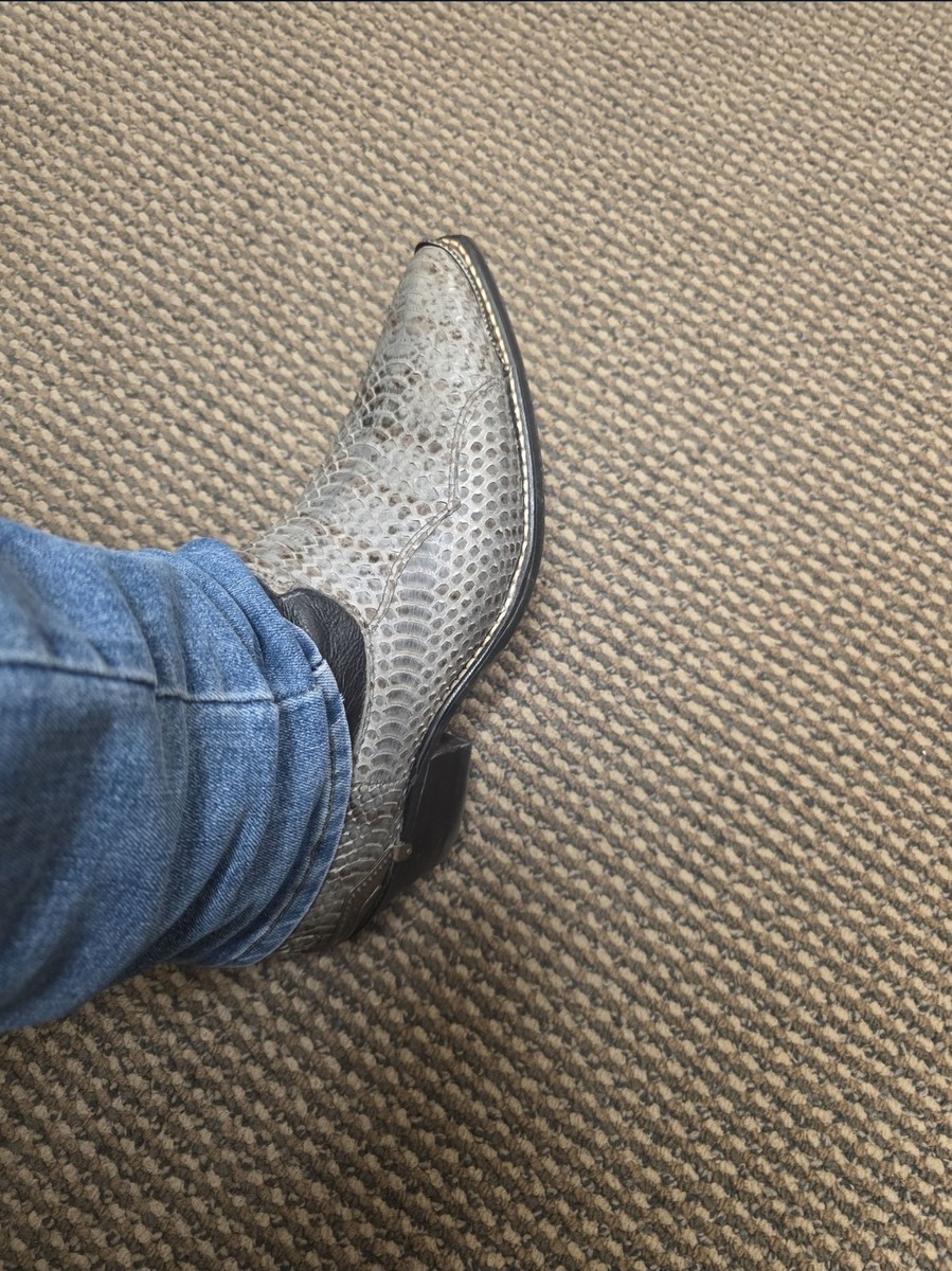 Dingo Snake Print Ankle Boots Men\'s Size 9D Leather Western Jodhpur Boots Dingo Men main image 3