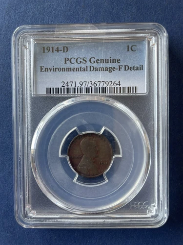 PCGS 1914-D Wheat Cent Fine Detail