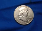 1962-D Franklin Half Dollar (brown/blue)
