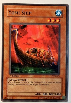 Yugioh card 1st Edition PGD-071 Yomi Ship Light Played 
