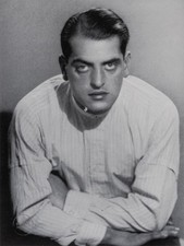 VTG Man Ray Print Luis Bunuel filmmaker Art Lithograph Portrait 1928 Mat 12x15