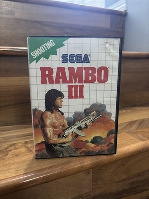 Rambo III (Sega Master System, 1987) Tested With Box No Manual