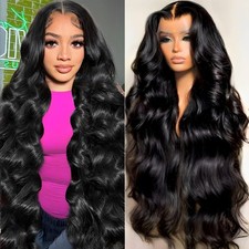 30Inch 13x6 HD Lace Front Wig - 200 Density Body Wave Human Hair - Pre-Pluck...