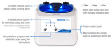 HORIZON 6 FA Centrifuge Fixed-Angle Budget-Friendly LED Lighting