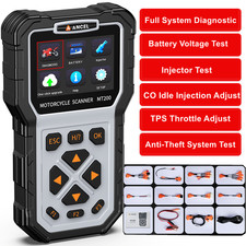 OBD2 Motorcycle Diagnostic Scanner Tool Battery Test For BMW KTM PIAGGIO HERO