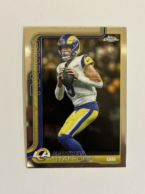 スポーツゲーム(野球盤等) N F L MATTHEW STAFFORD auto patch Matthew Stafford Base 169 Topps Chrome NFL 2025 Football MVP