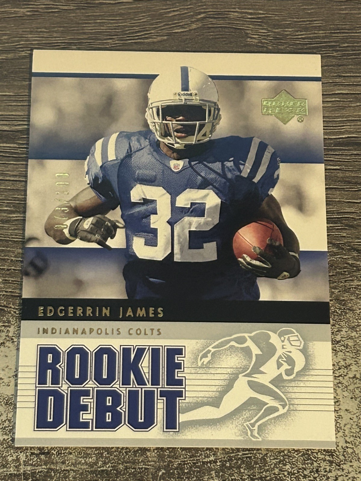 Edgerrin James 2005 Upper Deck Rookie Debut GOLD #43 (043/100) NM-MINT Colts SP