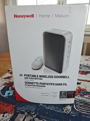 Honeywell RDWL313A 3 Series White Portable Wireless Doorbell & Push Button New