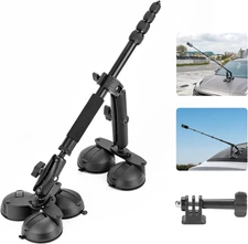 Suction Cup Car Mount for Insta360 X5 X4 X3, Window Windshield Mount Kit with 1.