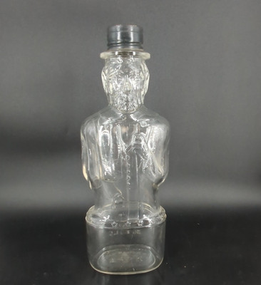 1970s Vintage Abraham Lincoln Bank Bottle With Lid Lincoln Foods Lawrence Mass
