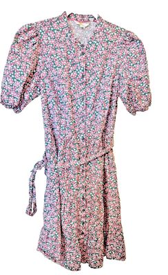 BODEN Green Pink Flowers Cotton Belted Button Front Dress Tie Belt Size US 4L | eBay BODEN Green Pink Flowers Cotton Belted Button Front Dress Tie Belt Size US 4L | eBay