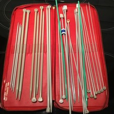 Bundle Of Knitting Needles Aero Plus Other Used 