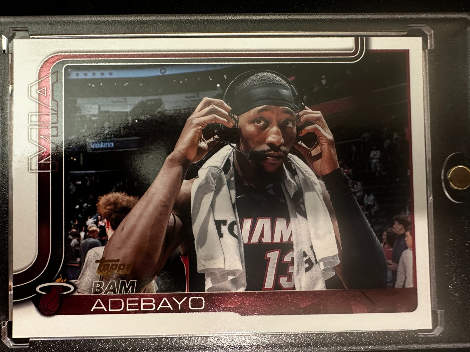 2025-26 Topps Basketball Bam Adebayo Golden Mirror SSP Miami Heat #75 Rare!