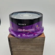 (NEW) Sony Blank Music CD-R CDR 80min Digital Audio 30 Pack Media Disc