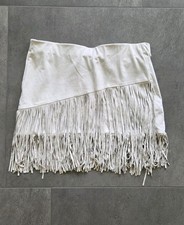 Minirock Wildlederoptik Fransen Zara