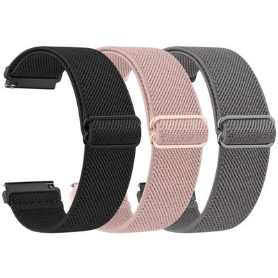 Meliya Veryfit Smart Watch Bands, Watchbands for IDW13 22mm, Black+Pink+Grey 