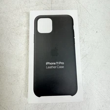 Genuine Original Apple iPhone 11 Pro Leather Case - Black