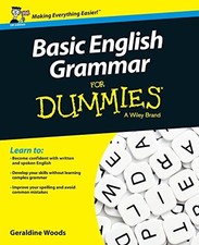 Basic English Grammar For Dummies - UK: UK Edition by Woods, Geraldine Book The