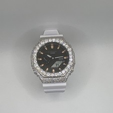 Black Face Moissanite Iced Out G-Shock ￼