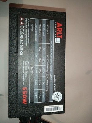 ARLT Computer 550W ATX-Netzteil | Modell GPM550V | Teilmodular / Semi-Modular