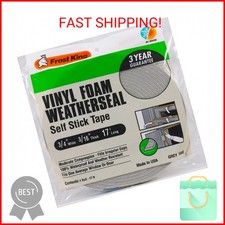 Frost King Vinyl Foam Tape - Closed Cell - Moderate Compression, 3/4" W, 3/16" T