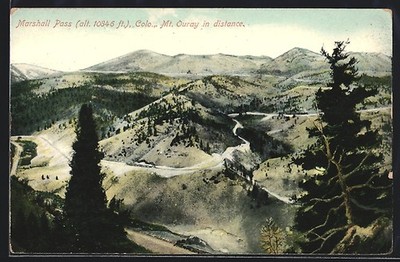 Ansichtskarte Marshall Pass, CO, Mount Ouray in distance 1910 