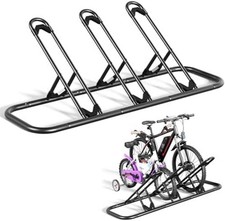3-Bike Floor Rack for Garage & Outdoor - Idea...