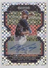 2022 Panini Prizm Draft Picks Power Plaid 10/17 Trystan Vrieling Auto 2d9